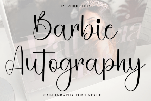 Barbie Autography: A Festive Script Font for Web Design