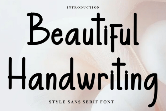 Beautiful Handwriting: A Font That Elevates Your Brand