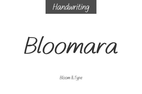 Bloomara: A Handwritten Font for Warm and Readable Editorial Design