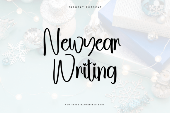 Branding with Newyear Writing: A Playful Font for Festive Design