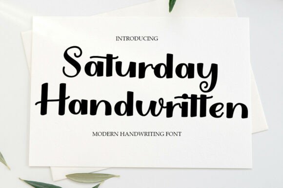 Bring Your Designs to Life with Saturday Handwritten