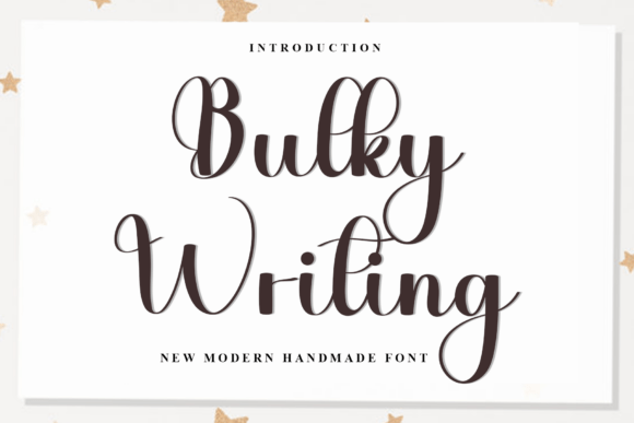 Bulky Writing