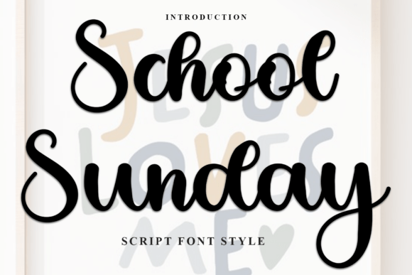 Choosing the Right Font for Holiday Vibes: School Sunday in Action
