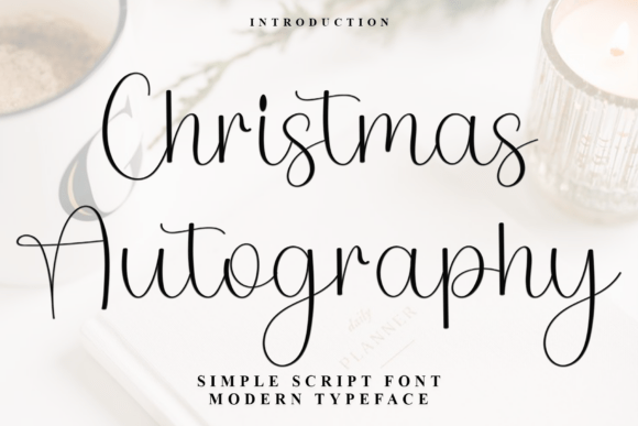 Christmas Autography: A Festive Font for Editorial Design