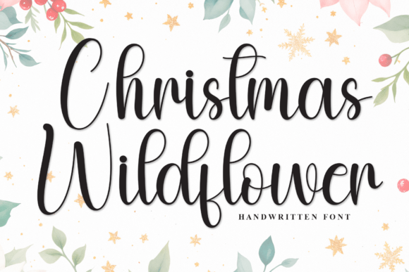 Christmas Wildflower: A Script Font for Elegant Digital Design