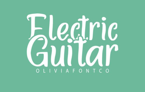 Electric Guitar: A Bold Script Font for Web Design