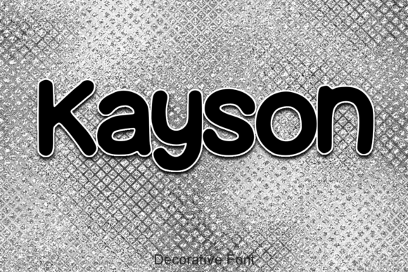 Kayson: A Bold Statement in Typography