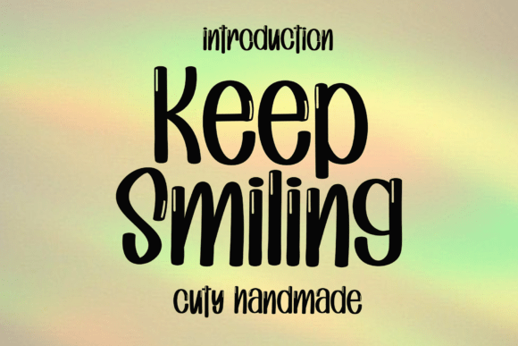 Keep Smiling: A Delightful Script Font for Editorial Design