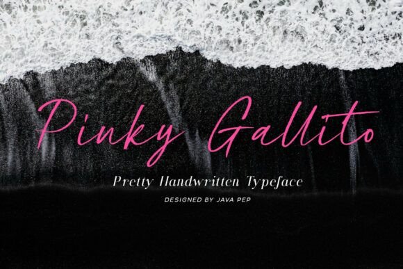 Pinky Gallito: A Script Font for Campaign Creativity
