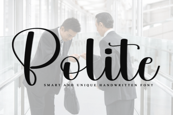 Polite: A Festive Font for Handmade Crafters