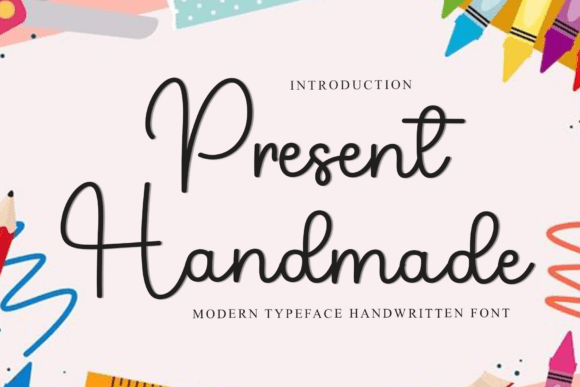 Present Handmade: A Festive Script Font for Digital Marketing
