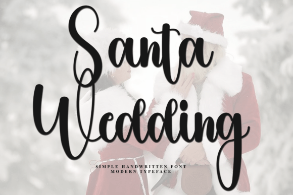 Santa Wedding: A Festive Font for Holiday Branding