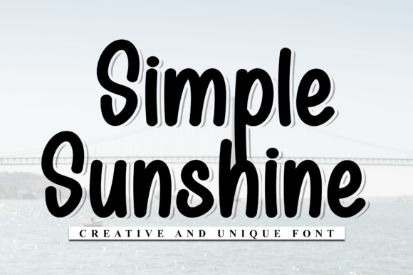 Simple Sunshine: A Versatile Script Font for Digital Design