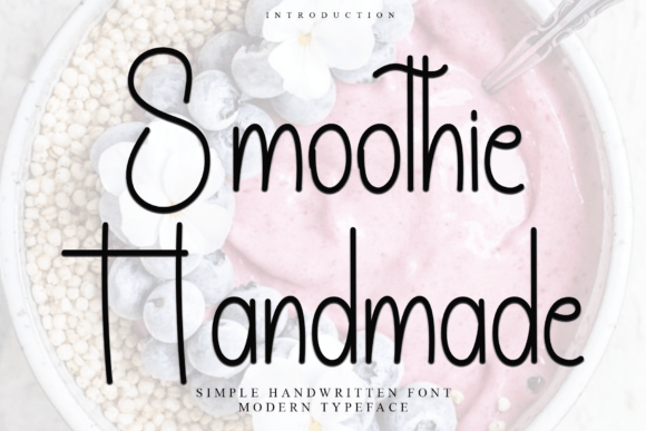 Smoothie Handmade: A Festive Font for Branding Projects