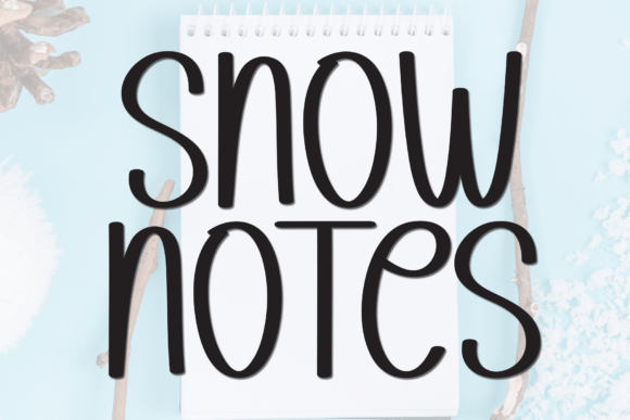 Snow Notes: A Delightful Script Font for Editorial Design