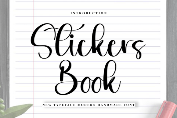 Stickers Book: A Playful Script Font for Editorial Design